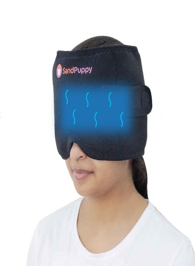 SandPuppy HeadFresh - Migraine Relief Cap | Headache Relief Cap | Adjustable Compression | Contoured Nose Bridge for Effective Light Blocking | | Universal Fit - Image 1