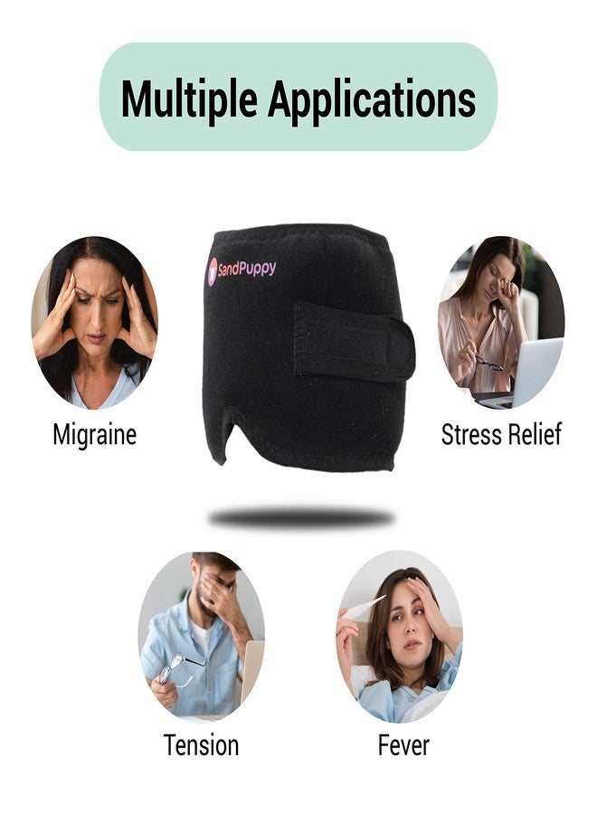 SandPuppy HeadFresh - Migraine Relief Cap | Headache Relief Cap | Adjustable Compression | Contoured Nose Bridge for Effective Light Blocking | | Universal Fit - Image 2