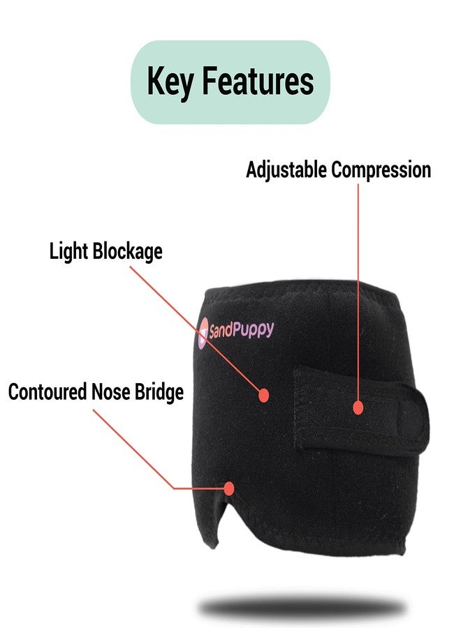 SandPuppy HeadFresh - Migraine Relief Cap | Headache Relief Cap | Adjustable Compression | Contoured Nose Bridge for Effective Light Blocking | | Universal Fit - Image 5