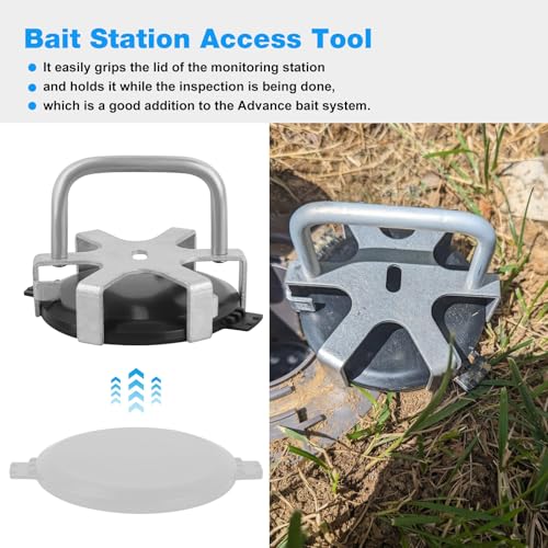 JIOTAR Termite Bait Station Access Tool For Advance Termite Bait Station Lids RemoverEasy Opening of Bait Station Lids Metal - Image 3