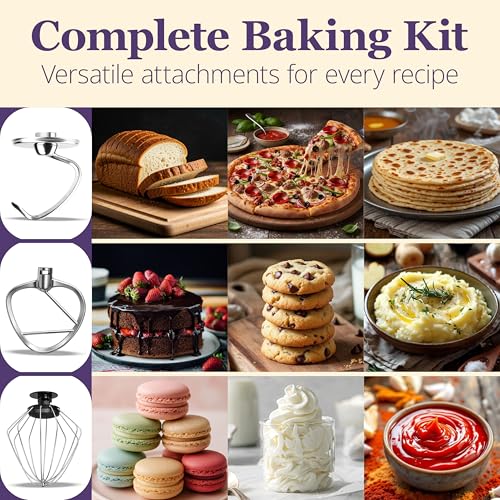 NexLev Stand Mixer | 5L SS Bowl | 1500W |10 Speeds | Pulse Function |Planetary Rotation | Whisk, Beater & Dough Hook |100% Copper Motor | For Roti Atta, Cookie Dough, Cake, Whip Cream & more | ST-01 - Image 3