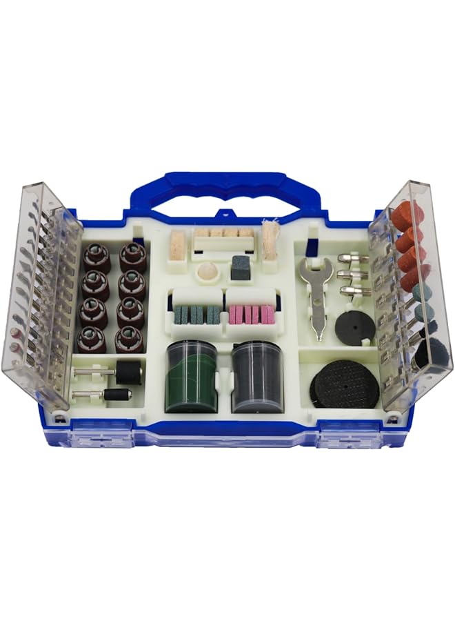 إيروريكس مجموعة ملحقات الأدوات الدوارة 100 قطعة مع حقيبة تخزين للتلميع والصنفرة والقطع والحفر والطحن متوافقة مع Dremel والأدوات الدوارة الأخرى - Image 1