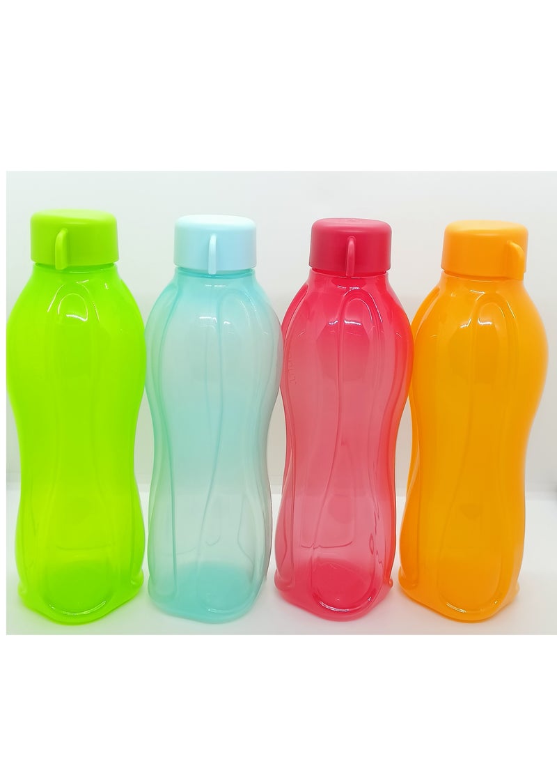 Tupperware Home And Sport Accessories  Tupperware Plastic Water  Bottle And Shaker Mutlicolour 500 ml 4 pcs Set  - Image 2
