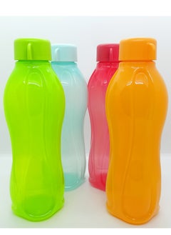Tupperware Home And Sport Accessories  Tupperware Plastic Water  Bottle And Shaker Mutlicolour 500 ml 4 pcs Set  - Image 4