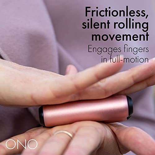 ONO Roller - Handheld Fidget Toy for Adults | Help Relieve Stress, Anxiety, Tension | Promotes Focus, Clarity | Compact, Portable Design (Full Size/Aluminum, Rose Gold) - Image 4