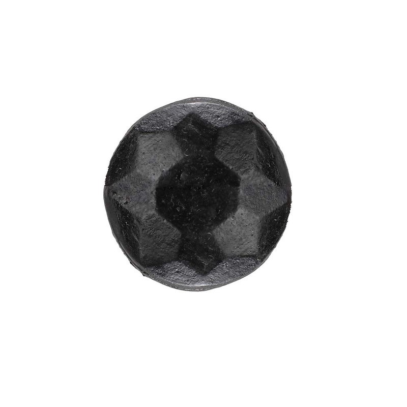 A29 Set of 12 Round Iron Clavos Decorative Nails, Hand-Forged, 1 Inch Clavos, Natural Black Finish, Decorative Bolts for Doors, Cabinets, Shutters - Image 2
