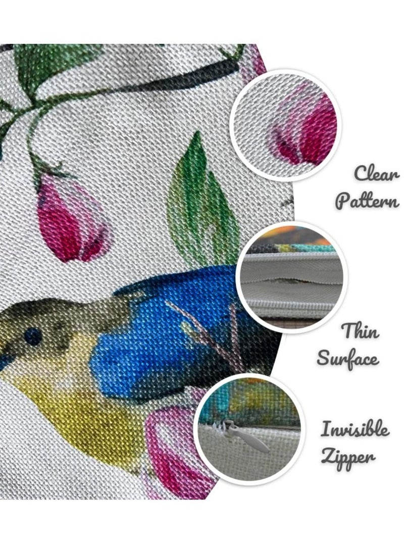 Y&D Spring Floral Linen Pillowcase a Set of 4 Pillowcases for Sofa Living Room Home Decor Digital Printing Furnishing Cushion Cover  - Image 5