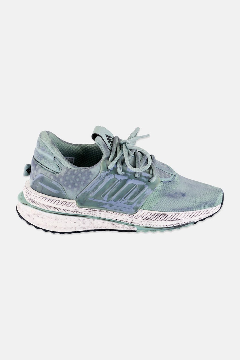 Adidas Kids Boy  X-PLR Boost Lace Up Running Shoes, Mint Green - Image 4