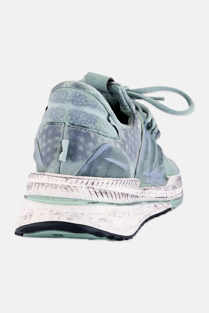 Adidas Kids Boy  X-PLR Boost Lace Up Running Shoes, Mint Green - Image 3