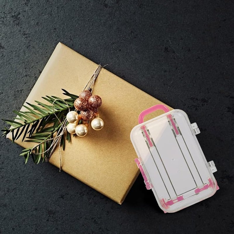 12 قطعة من صناديق الحلوى الإبداعية على شكل حقيبة سفر لتزيين وتخزين هدايا حفلات الزفاف والمناسبات - Image 5