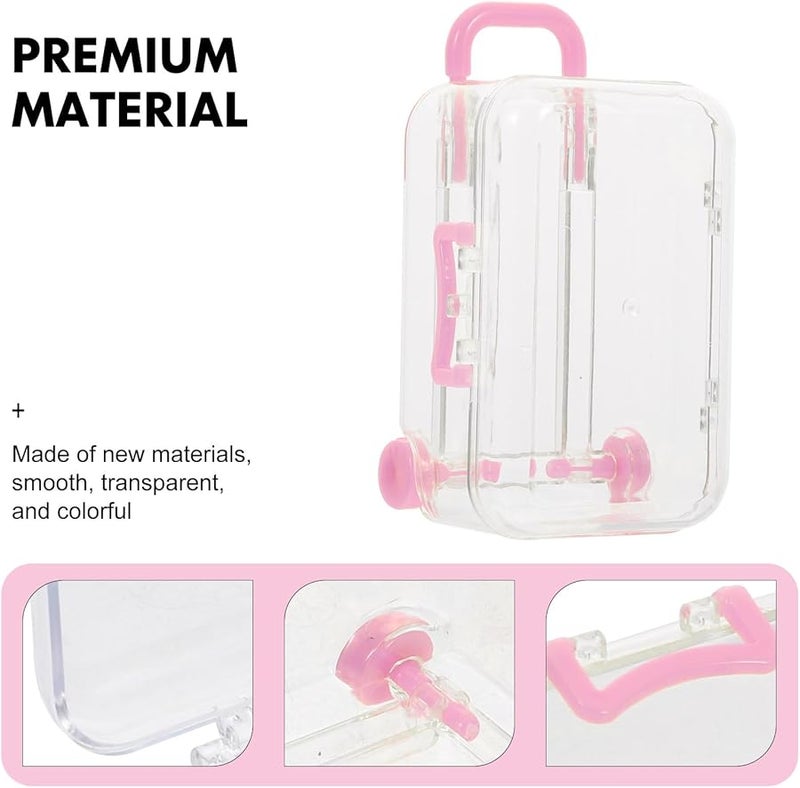 12 قطعة من صناديق الحلوى الإبداعية على شكل حقيبة سفر لتزيين وتخزين هدايا حفلات الزفاف والمناسبات - Image 3