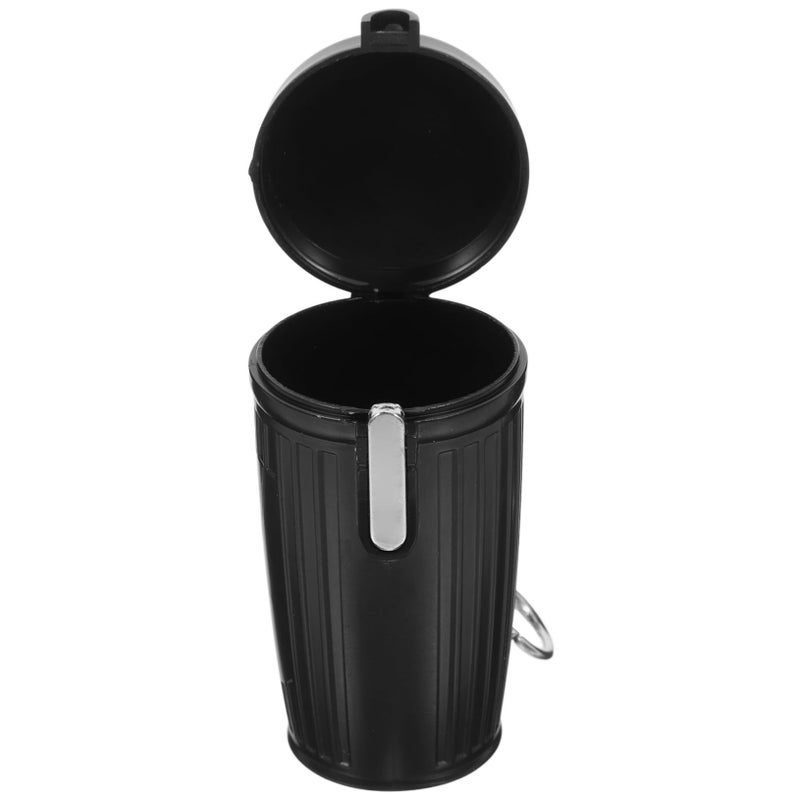 Portable Mini Pocket Ashtray With Lid Keychain Design For Travel Outdoor Waterproof Cigarette Butt Container - Image 1