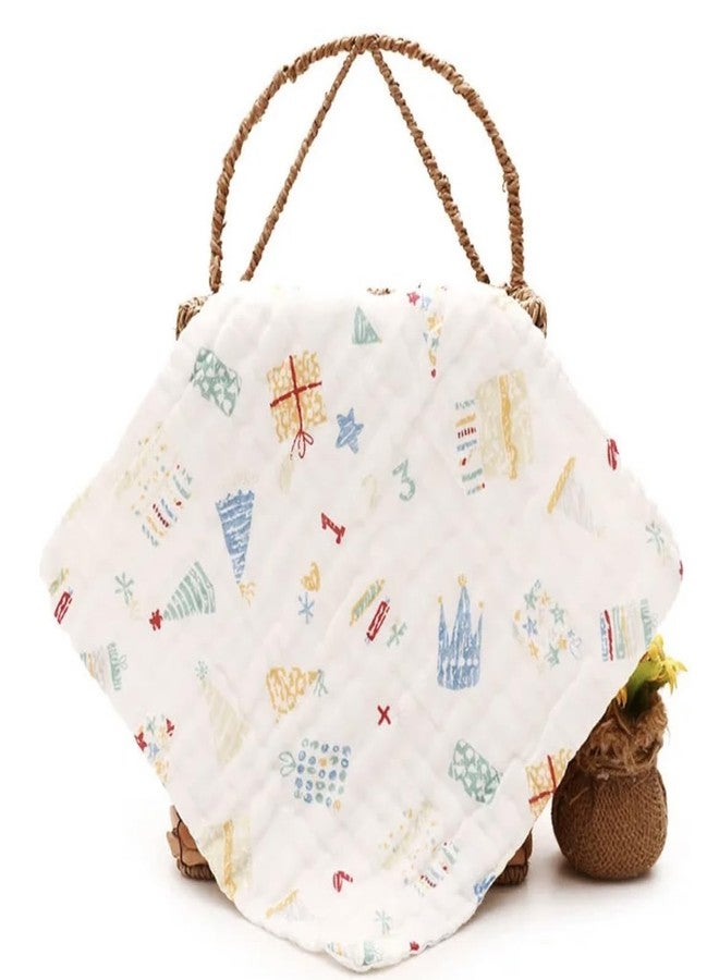 heartbury 6 Layer Muslin Wash Cloth 100% Organic Cotton Face Towel Handkerchief for Baby New Born/Infants/Toddlers (0-3 Years) (5) - Image 5