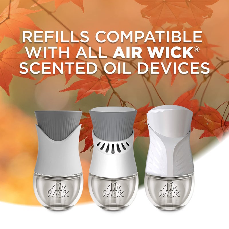 Air Wick Plug in Scented Oil Refill, 5ct, Bonfire and Crisp Fall Air, Essential Oils, Air Freshener Fall Scent, Fall dÃ©cor - Image 3