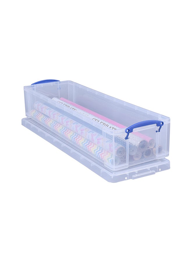Really Useful Storage Box 22L Clear Transparent Stackable Plastic Storage Container with Lid & Secure Clips, Space-Saving Multi-Purpose Organizer for Home, Office & Garage Use - Image 4