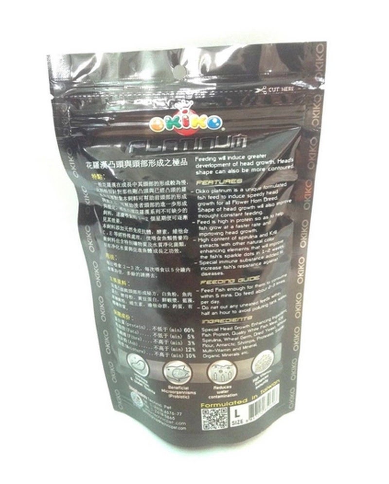Okiko Platinum Big Head Faster Flower Horn and Colour Fish Food Pellets, 100 G,All Life Stages - Image 2
