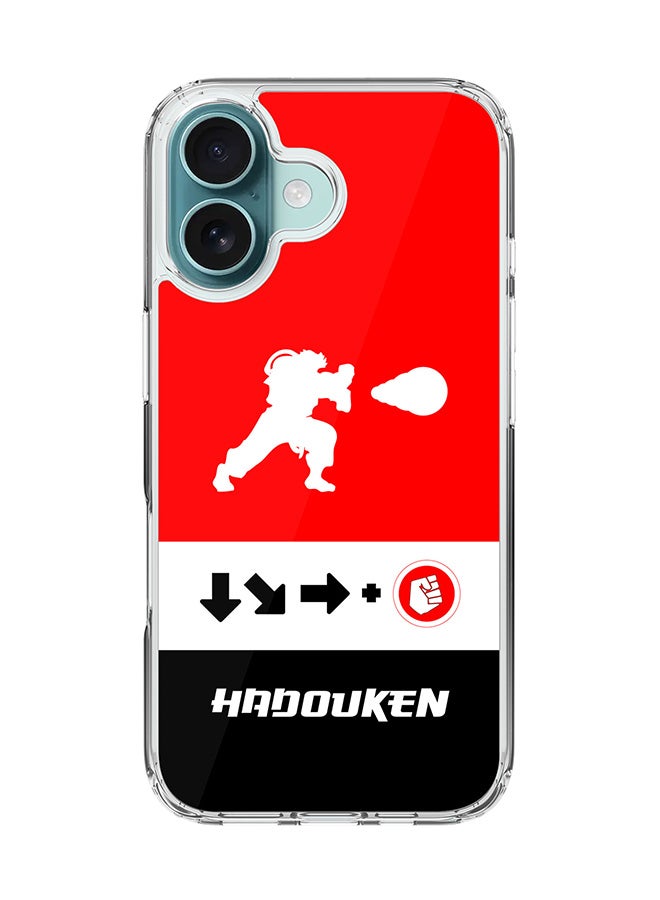 Stylizedd For iPhone 16 Case [Compatible with MagSafe] Slim Magnetic cover Clear Phone Case - Hadouken - Image 1