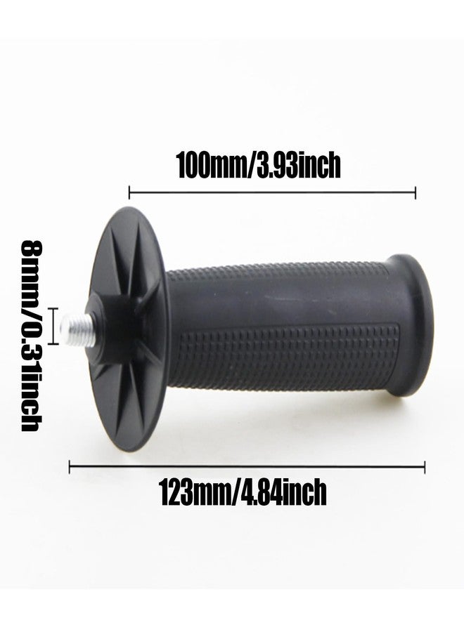 ماكسمورال مقابض جانبية مساعدة سوداء بقطر 8 مم من Maxmoral، قطعتان، بديلة، مناسبة لآلات الصنفرة الزاوية - Image 5