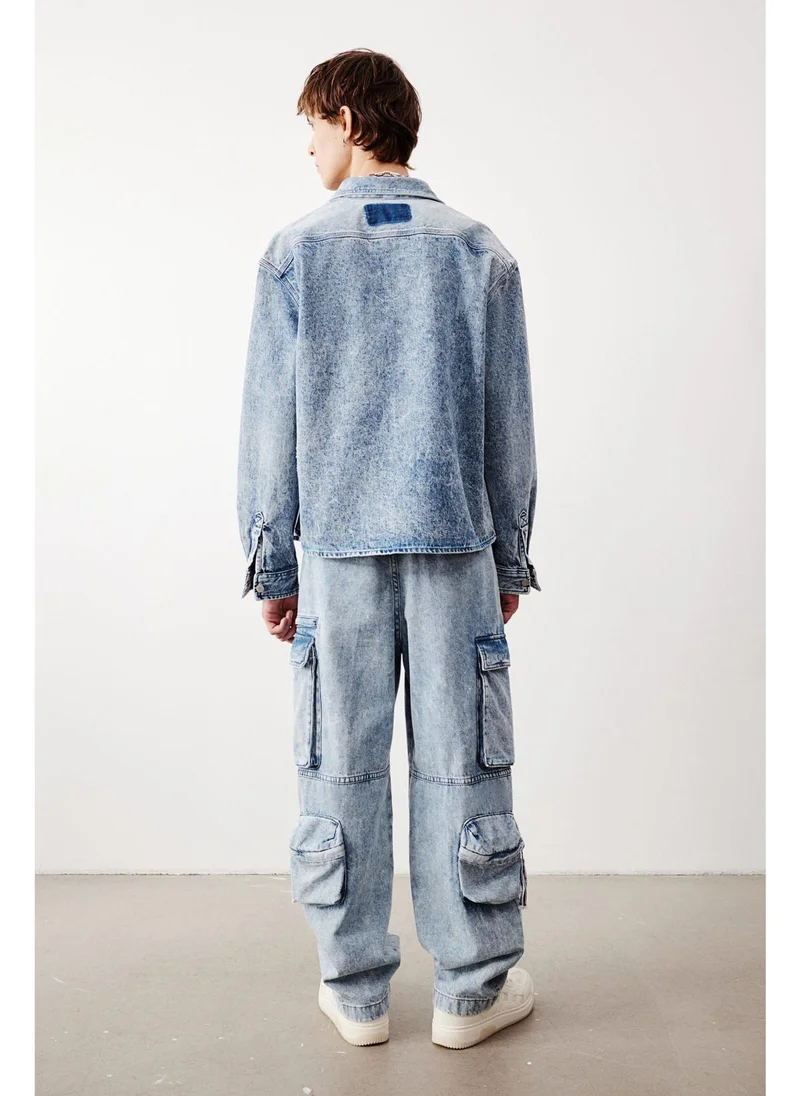H&M Boxy Fit Denim shirt