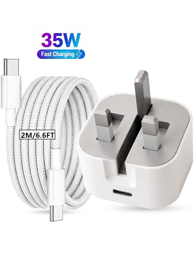 فايب هوم Vibehome usb-c Fast Charger With 2m type-c Cable usbc 2 M 35W