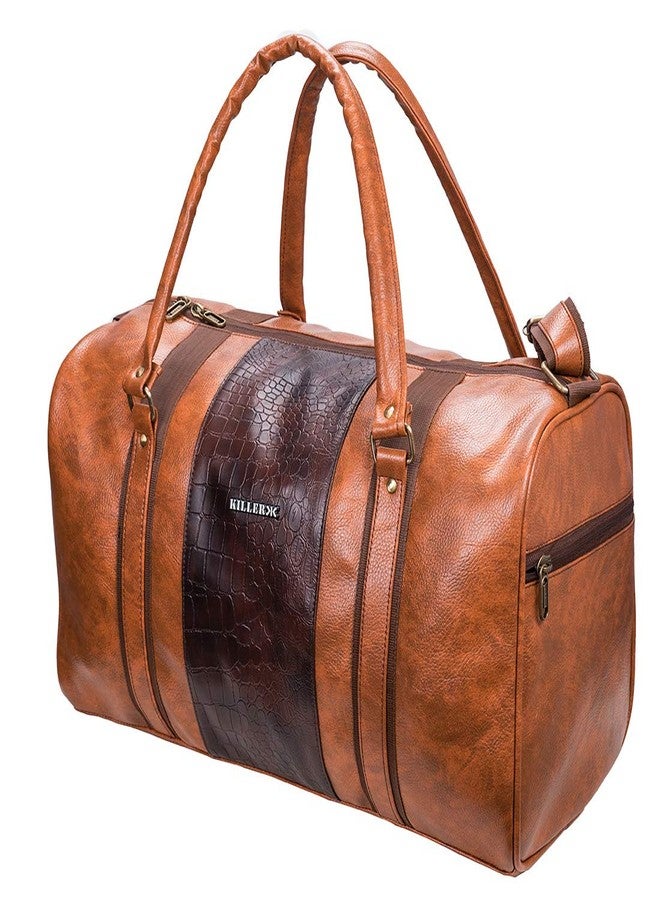Killer Jamaica Faux PU Leather 30-Litre Duffle Bag (Tan) - Image 2