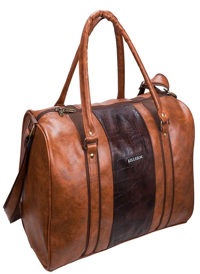 Killer Jamaica Faux PU Leather 30-Litre Duffle Bag (Tan) - Image 1
