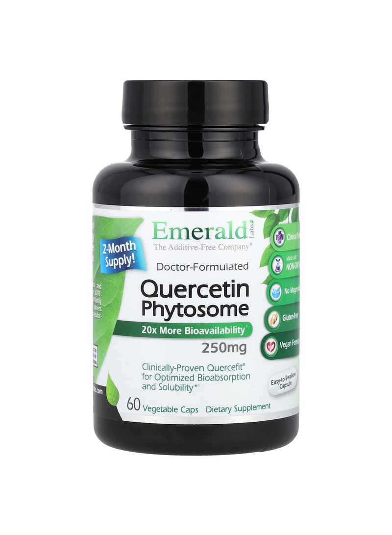 Emerald Laboratories Quercetin Phytosome, 250 mg, 60 Vegetable Caps