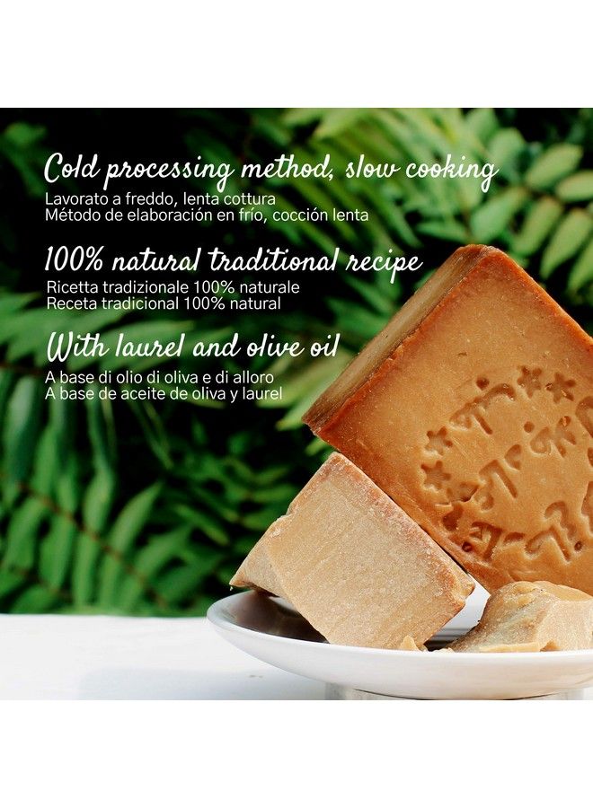 LYNPHA VITALE Aleppo Soap Bar With Olive Oil And 16% Of Laurel Oil Original Recipe Handmade And Organic Natural Soap Bar Suitable For Sensitive Skins Ideal As Body Soap And Shampoo 3 Soaps - Image 4