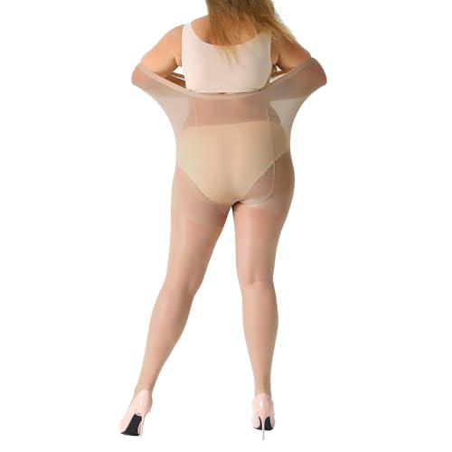 MANZI Women's 2 Pairs Plus Size Control Top Ultra-Soft Pantyhose Size XXXL - Image 4