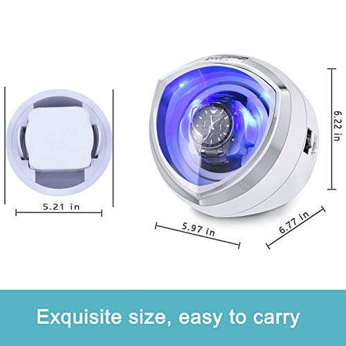 HiPai Single Automatic Watch Winder with Quiet Motor, 4 Rotation Mode Settings, Suitable for Men’s and Ladies Wrist Watch - Image 5