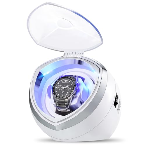 HiPai Single Automatic Watch Winder with Quiet Motor, 4 Rotation Mode Settings, Suitable for Men’s and Ladies Wrist Watch - Image 2