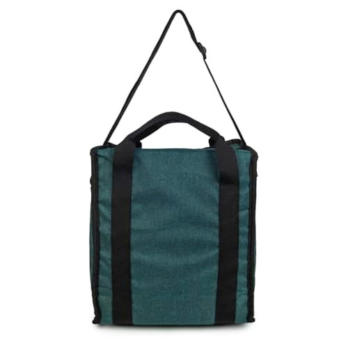 HOOM Everyday Use Large Size 13 Ltrs Insulated Lunch Bag/Tiffin Bag for Office, College, School, Travel, Picnic, Camping, Party, Etc., Green - Image 3