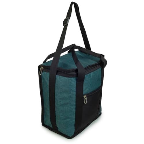 HOOM Everyday Use Large Size 13 Ltrs Insulated Lunch Bag/Tiffin Bag for Office, College, School, Travel, Picnic, Camping, Party, Etc., Green - Image 2