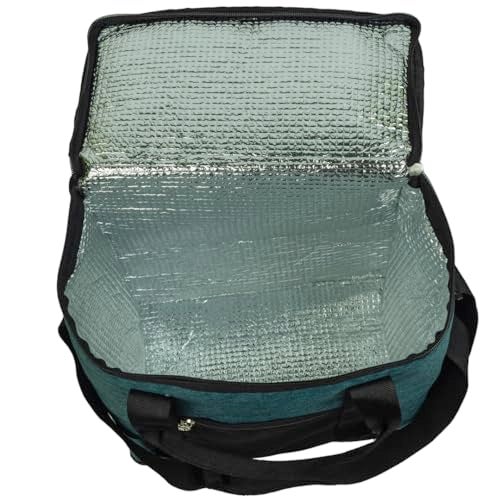 HOOM Everyday Use Large Size 13 Ltrs Insulated Lunch Bag/Tiffin Bag for Office, College, School, Travel, Picnic, Camping, Party, Etc., Green - Image 5