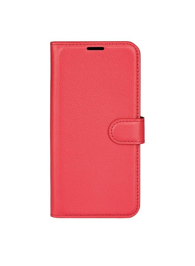 اس-توب جراب هاتف Asus Zenfone 12 Ultra Litchi Texture من الجلد مع حامل قابل للطي أفقيًا - Image 2