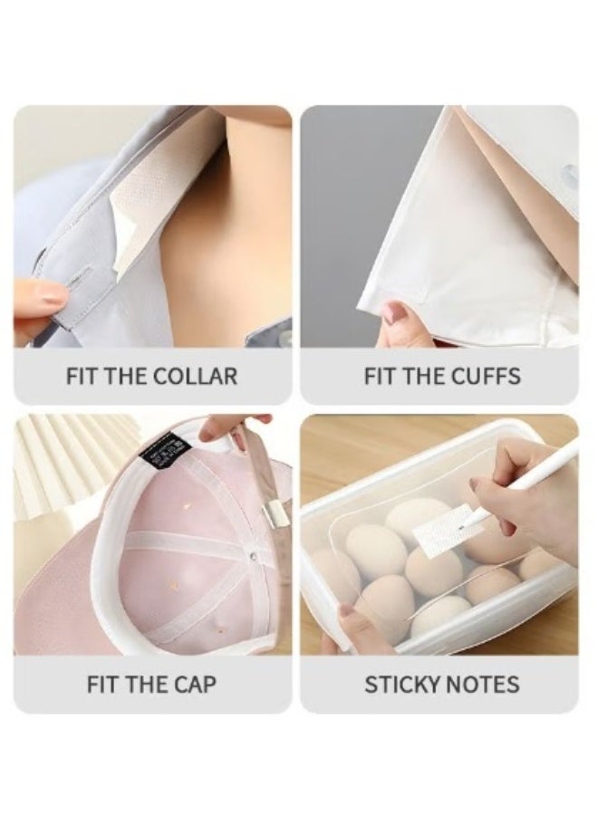 Disposable Self-Adhesive Collar Sweat Pads – Invisible Protector for Shirt u0026 Hat, Anti-Sweat Stains - Image 3