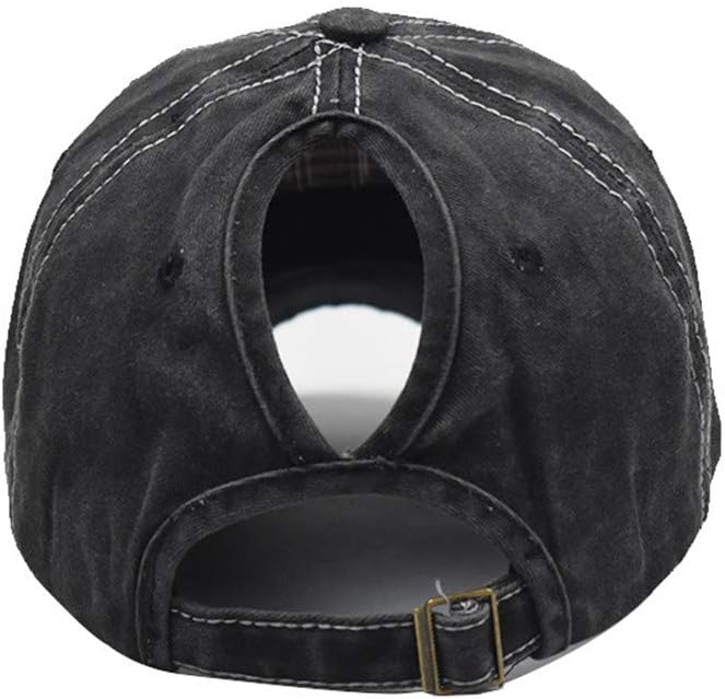 ProMindFun Womens Pony Hat High Ponytail Baseball Cap Girls Messy Bun Caps Camouflage Trucker Bad Hair Day Adjustable Dad Hat - Image 4