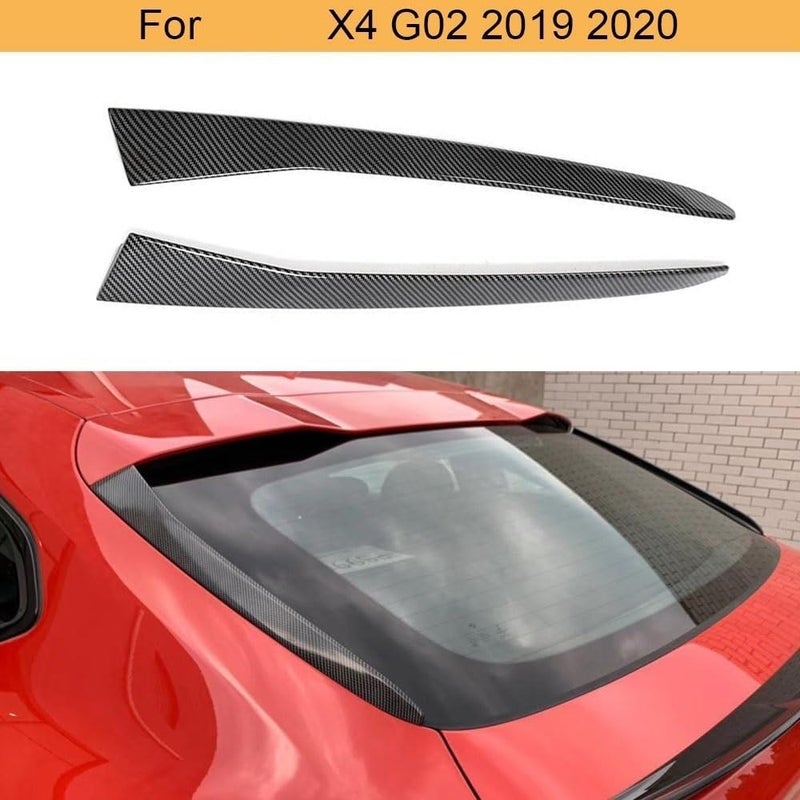 QASULER Carbon Look Rear Window Spoiler for BMW X4 G02 - Image 4