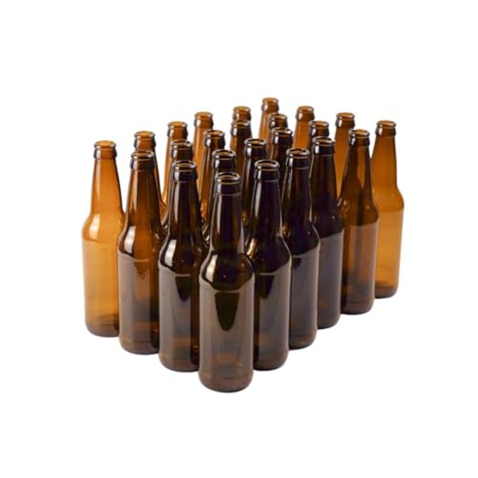 FastRack 24-Pack 12oz Amber Longneck Glass Beer Bottles