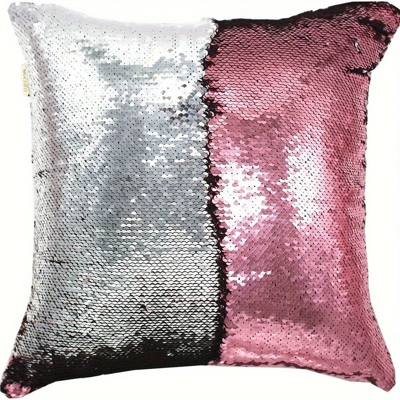 16x16 Inch Rose Golden Reversible Flip Sequin Pillowcase For Home Decorative - Image 4