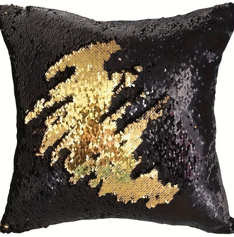 16x16 Inch Rose Golden Reversible Flip Sequin Pillowcase For Home Decorative - Image 5