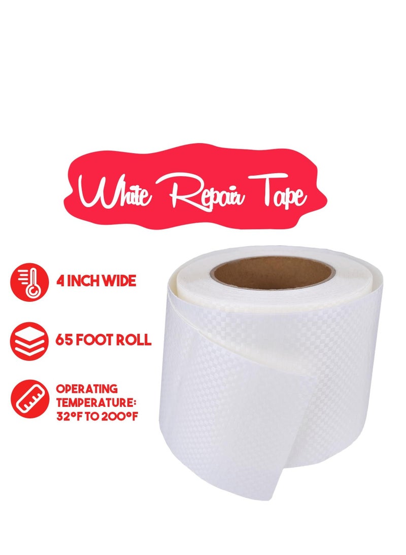 SYOSI Tent Repair Tape, 4'' x 65FT Repair Tape for Tarp, RV Awning, Underbelly, Canvas, Bimini Tops, Fabric Repair for Tarp, Boat Cover Repair Tape, Tear Repair Patch Kit, Waterproof - Image 2