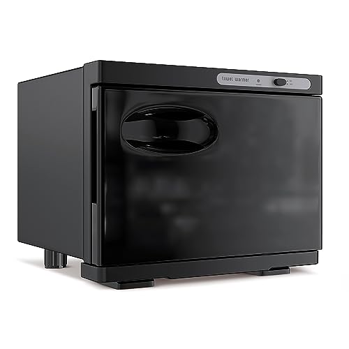 StateRiver Towel Warmer Cabinet, 8L Hot Spa Small Towel Warmer Heating Use for Facial Spa, Hair Beauty, Salon Equipment and Home - Black - Image 1