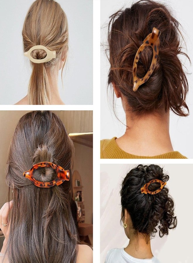 Glaudmeiss 6 Packs Flat Claw Clips for Women, French Tortoise Shell Flat Hair Clip, Matte Hair Claws Clip for Thin Thick Hair, Lay Down Claws Clips, Durable Strong Hold Hair Clip, Gifts Hair Accessories - Image 5