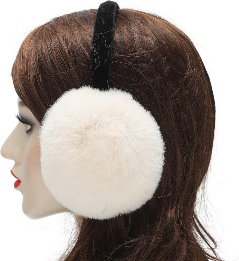 ZLYC Womens Girls Winter Fashion Adjustable Faux Fur EarMuffs Ear Warmers - Image 5