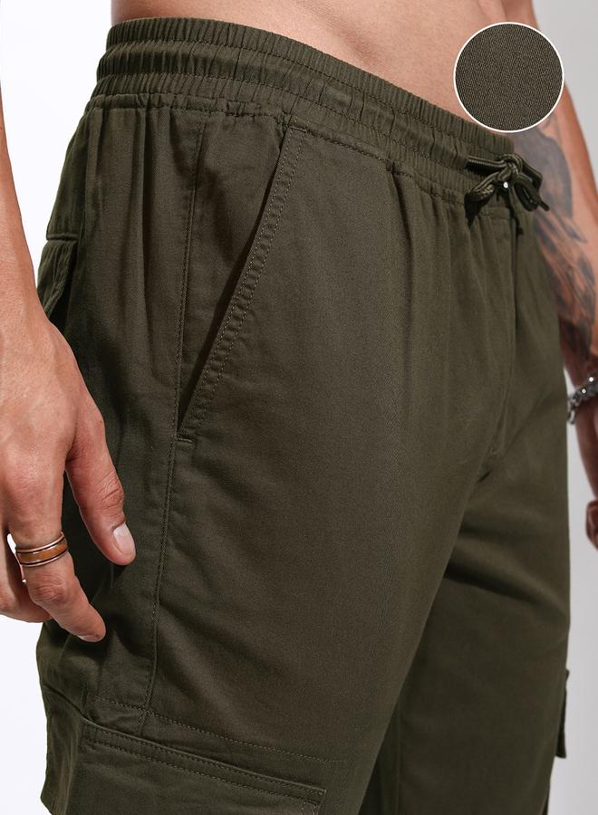 HIGHLANDER Mid Rise Slim Fit Joggers Trousers - Image 5