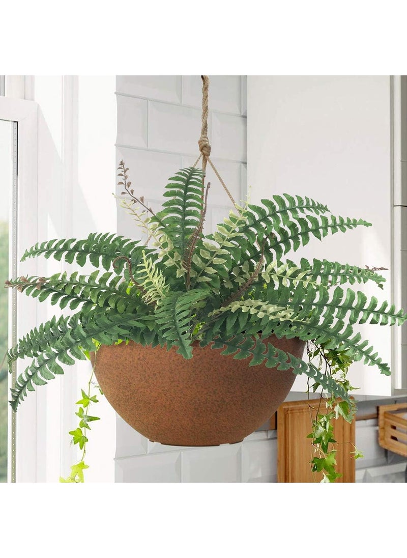 Beebel Artificial Shrubs Artificial Boston Fern Plants Greenery Bushes Flower for House Office Garden Indoor Outdoor 37 Fronds Fern  - Image 4