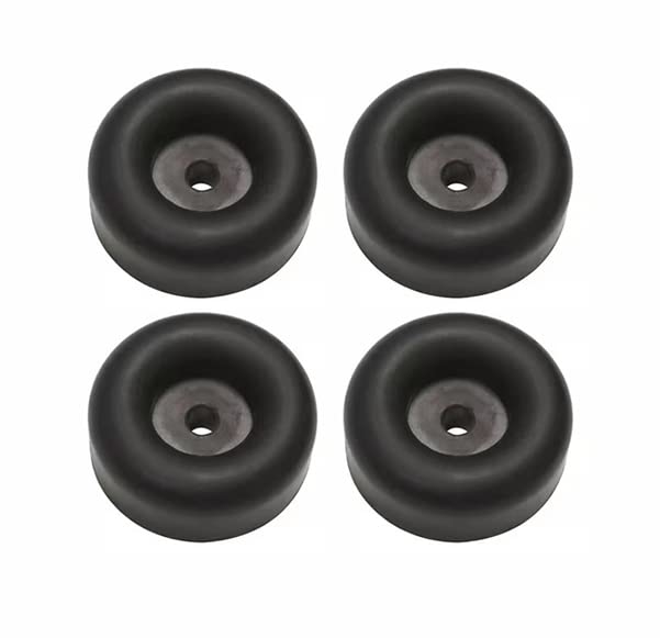 4 Pack Rubber Isolation Feet Pads Thick Rubber WashersRound Rubber Bump StopsBumper Damping PadVibration Damping Pads25 Trailer Ramp Door Rubber BumpersCompatible with Truck Cargo Hatch