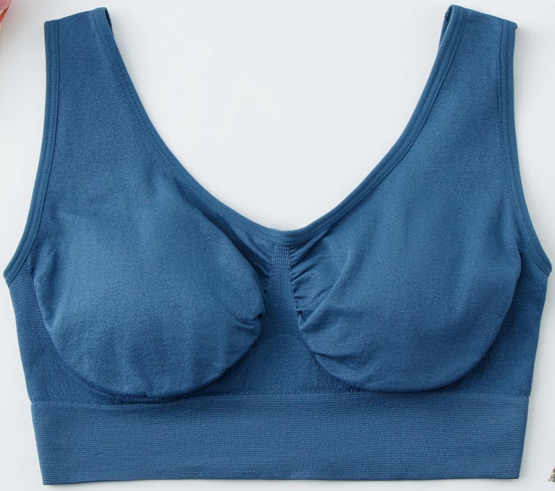 Hiking Gril Women's Comfort Wirefree Bralette Unpadded Sleep Yoga Bra 3pk S - Image 3