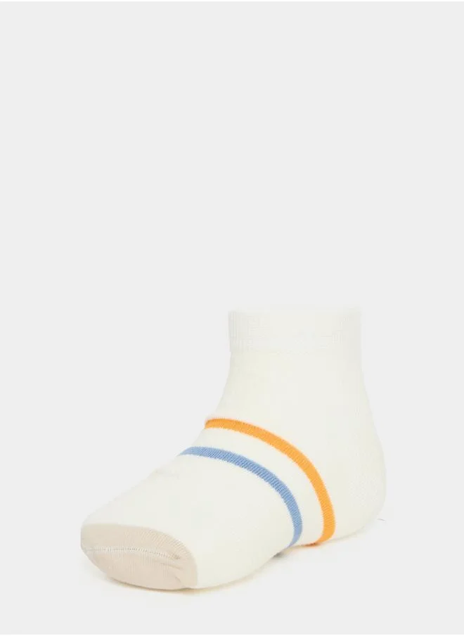 Styli Pack of 5 - Striped & Printed Ankle Socks